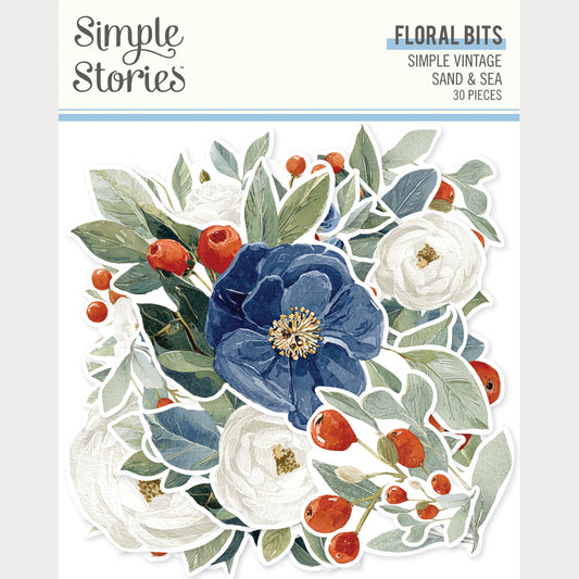Simple Vintage Sand & Sea . Floral Bits & Pieces