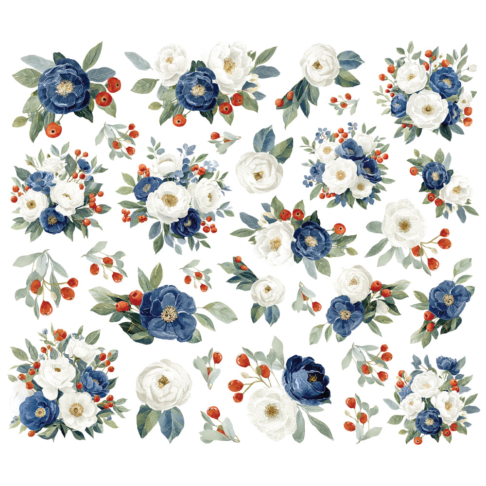 Simple Vintage Sand & Sea . Floral Bits & Pieces