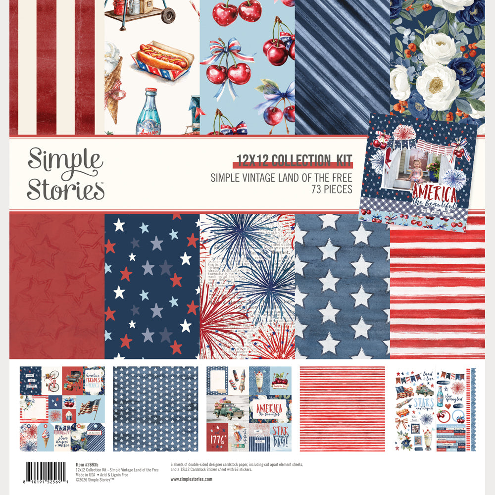 Simple Vintage Land of the Free . Collection Kit