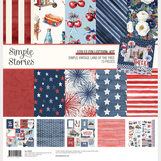 Simple Vintage Land of the Free . Collection Kit