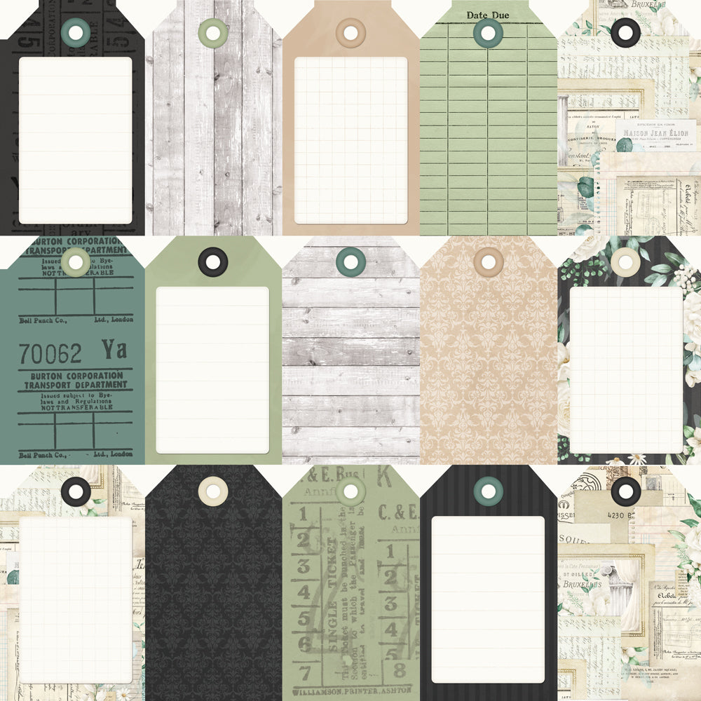 Simple Vintage Timeless Harmony . Tag Elements
