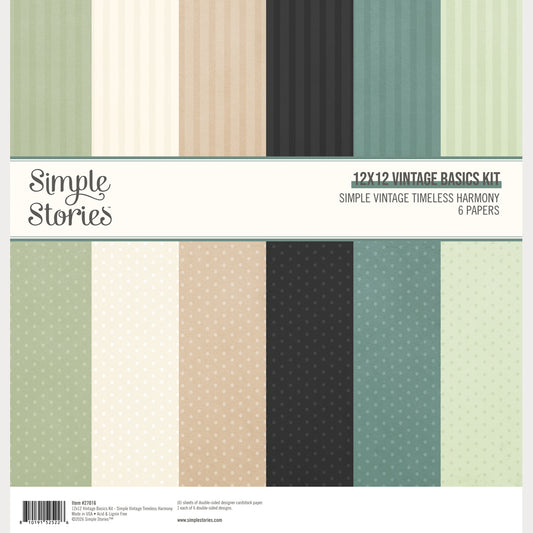 Simple Vintage Timeless Harmony . 12x12 Vintage Basics Kit
