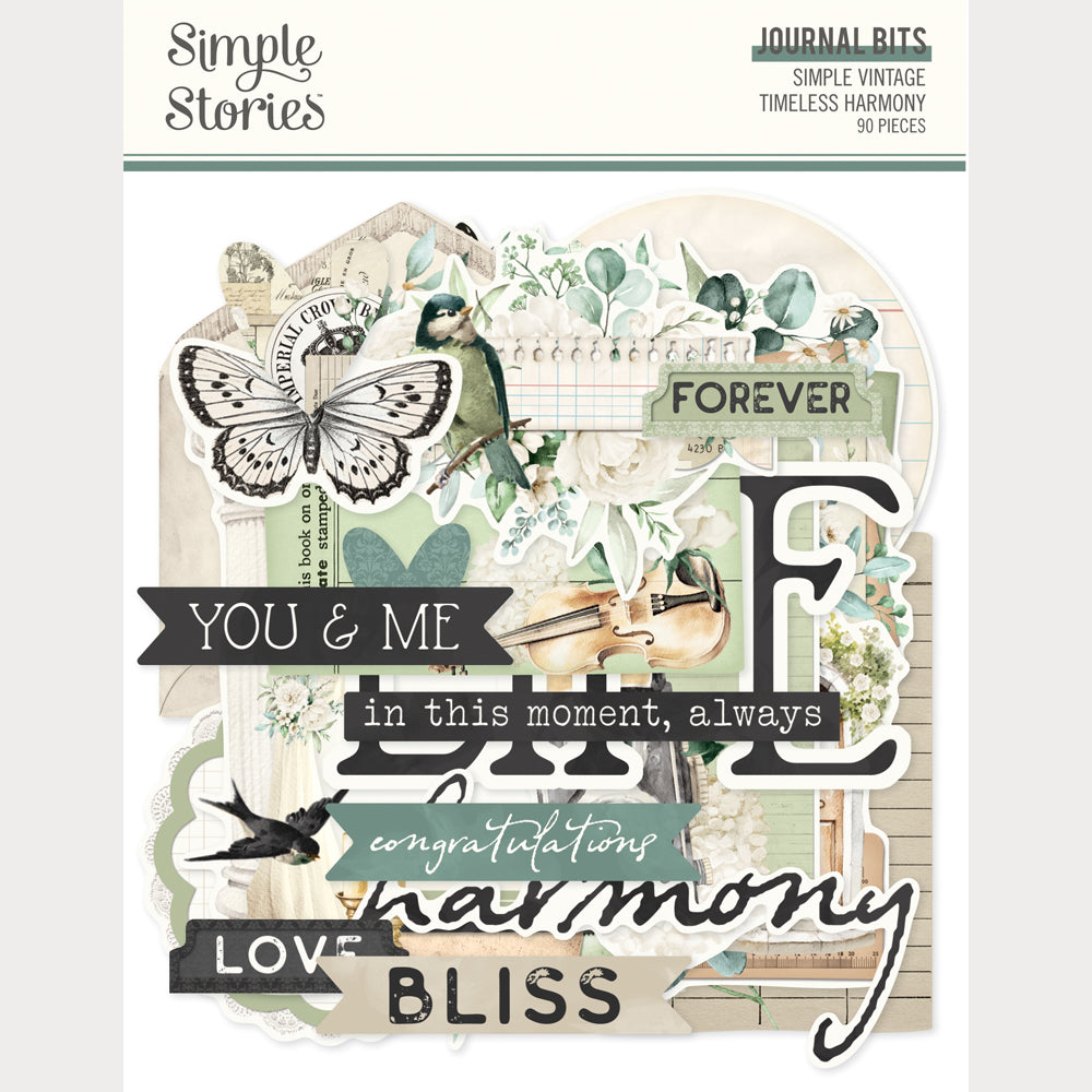 Simple Vintage Timeless Harmony . Journal Bits & Pieces