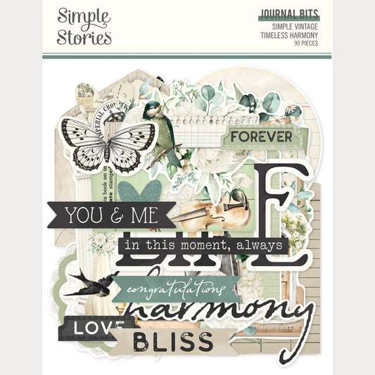 Simple Vintage Timeless Harmony . Journal Bits & Pieces