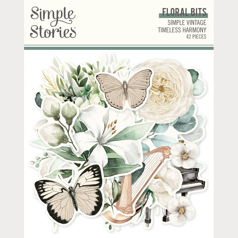 Simple Vintage Timeless Harmony . Floral Bits & Pieces