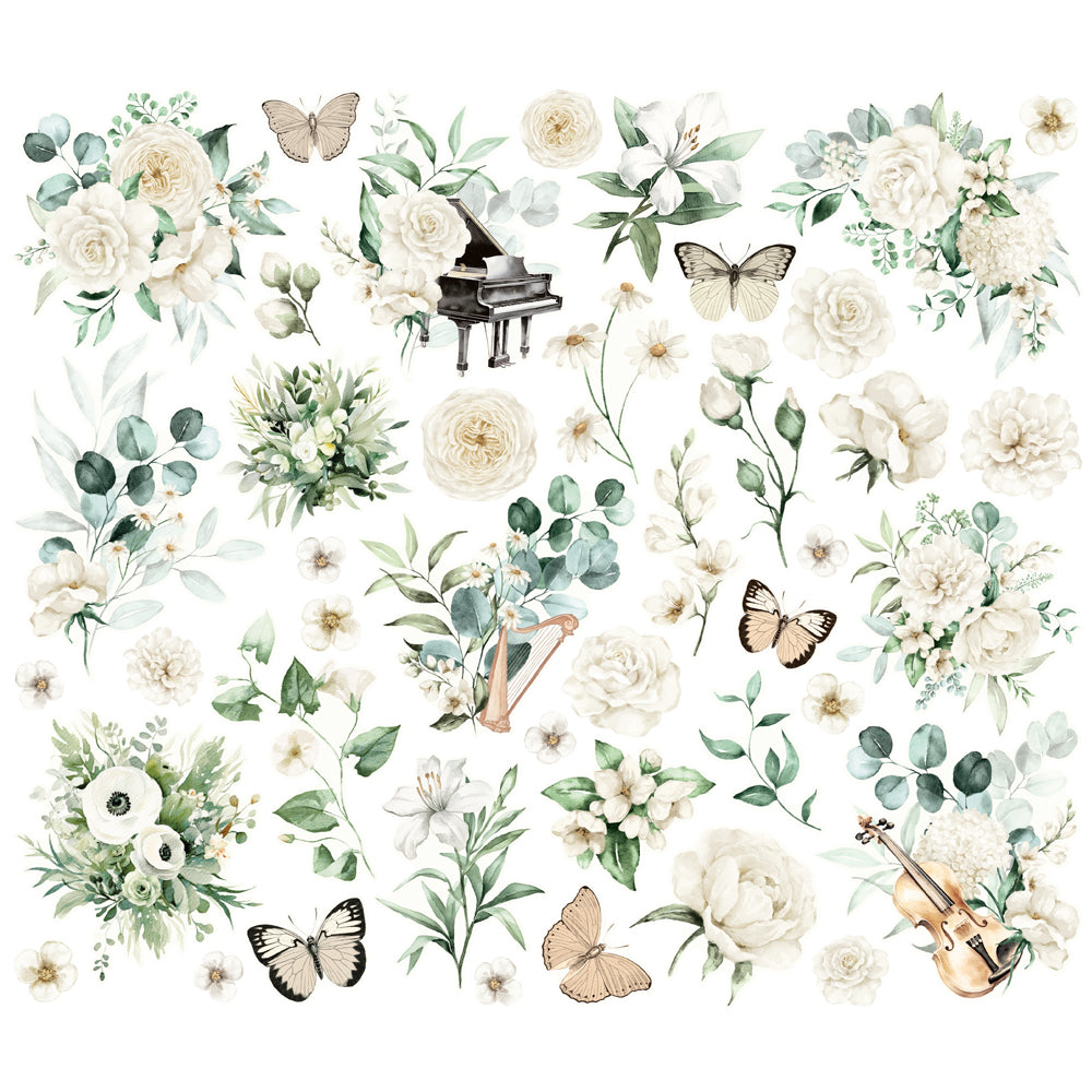 Simple Vintage Timeless Harmony . Floral Bits & Pieces