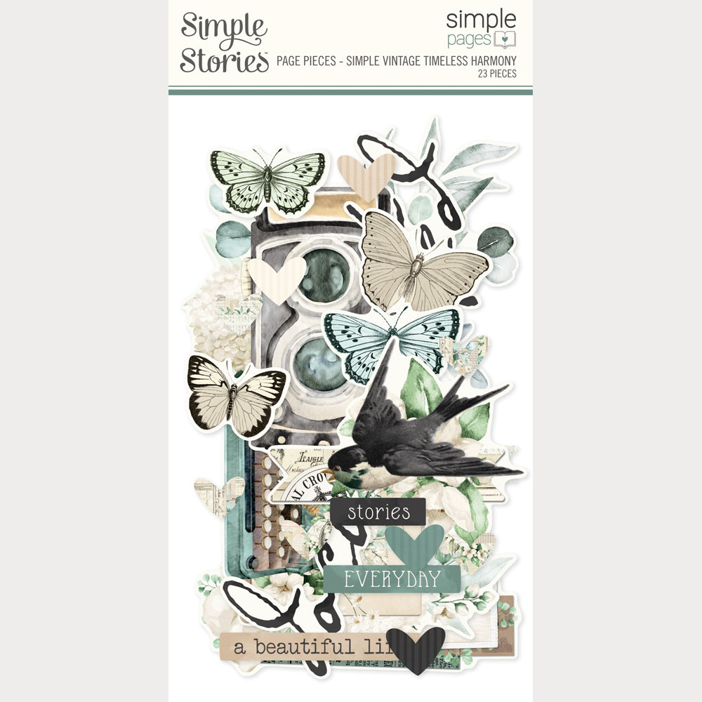 Simple Vintage Timeless Harmony Simple Pages. Page Pieces