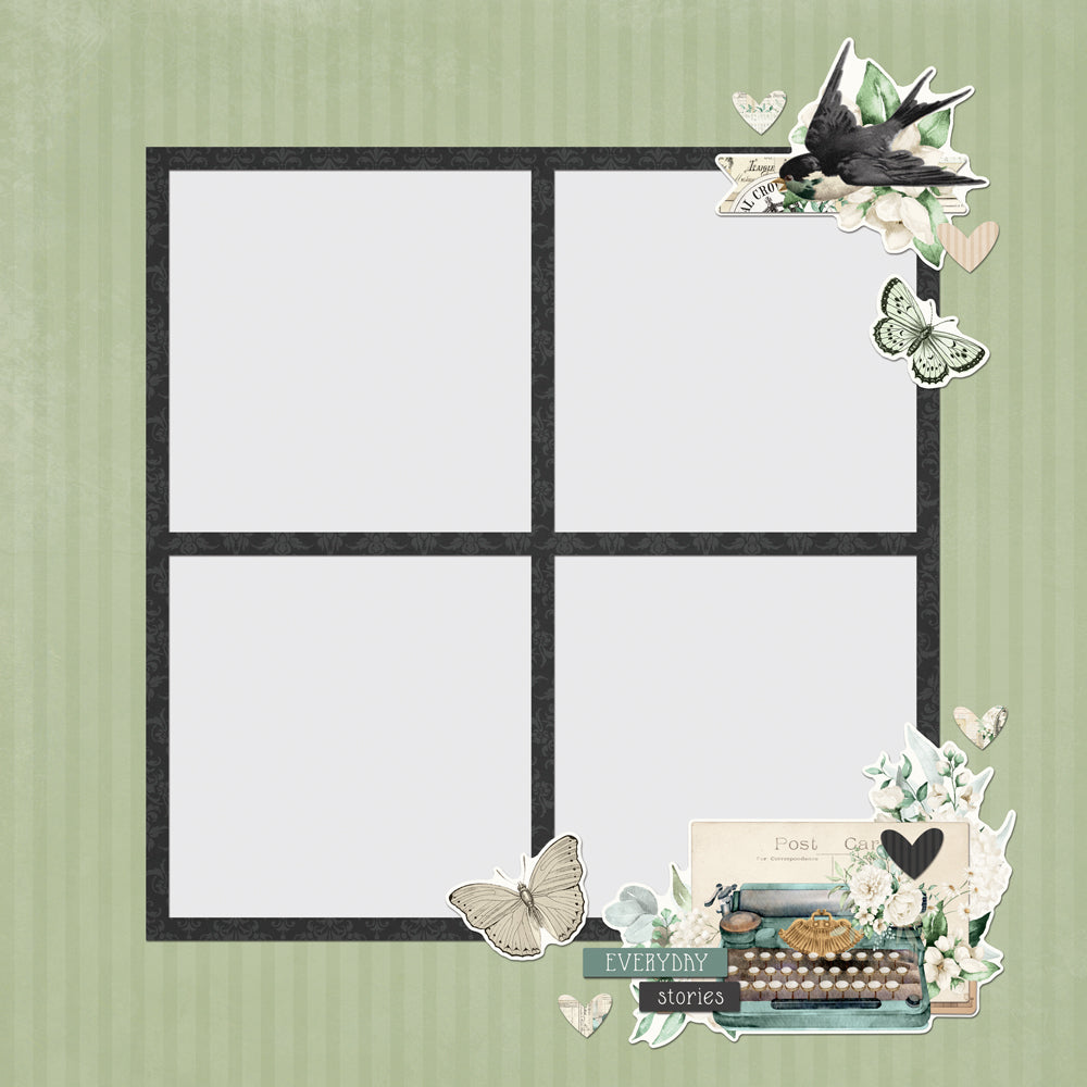 Simple Vintage Timeless Harmony Simple Pages. Page Pieces