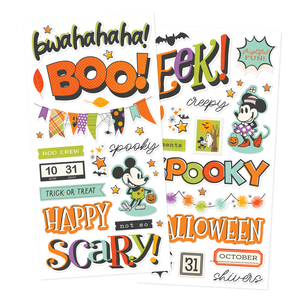 Say Cheese Classic Mouse Halloween . Foam Stickers