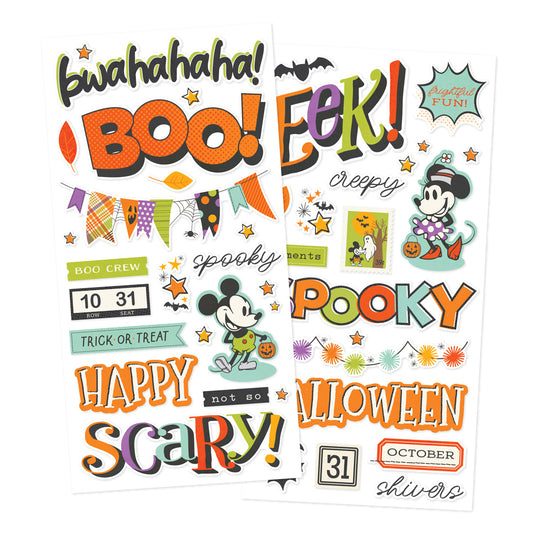 Say Cheese Classic Mouse Halloween . Foam Stickers