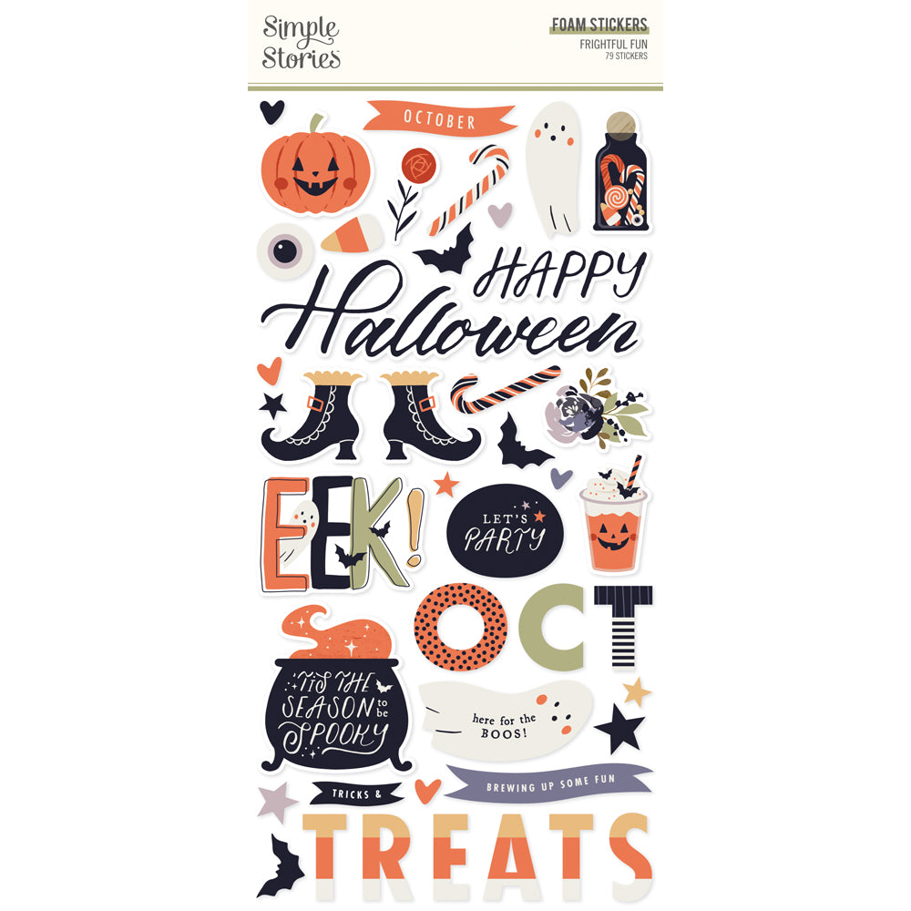Frightful Fun . Foam Stickers