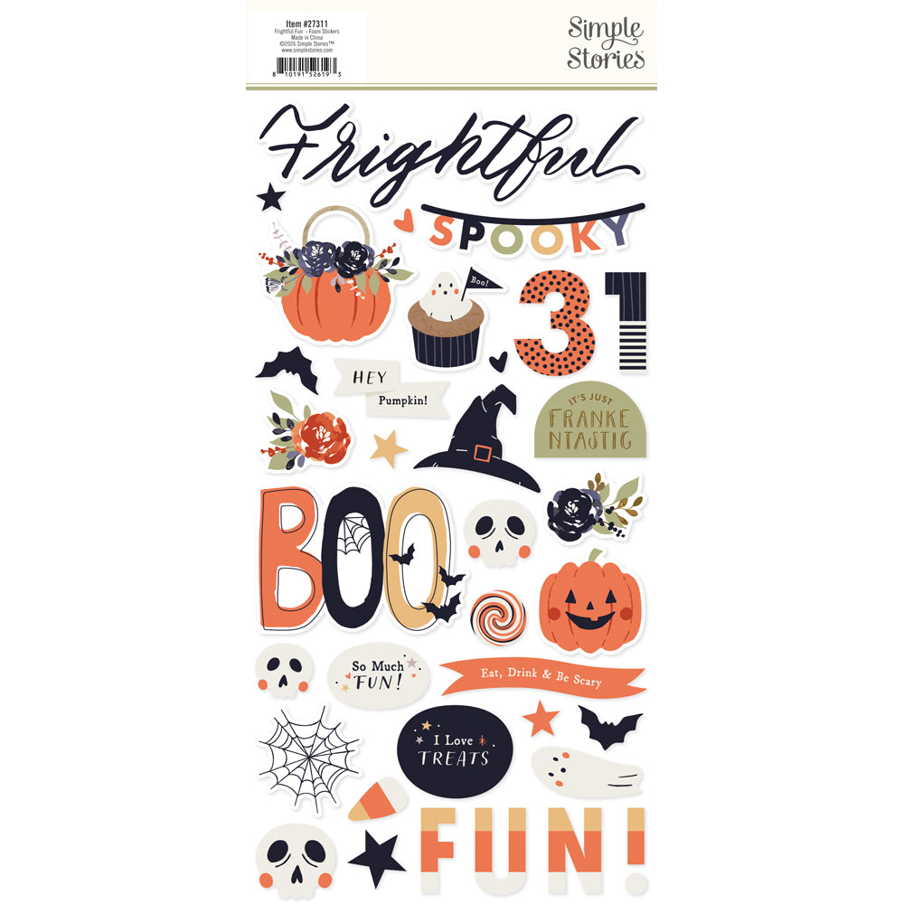 Frightful Fun . Foam Stickers