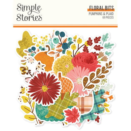 Pumpkins & Plaid . Floral Bits