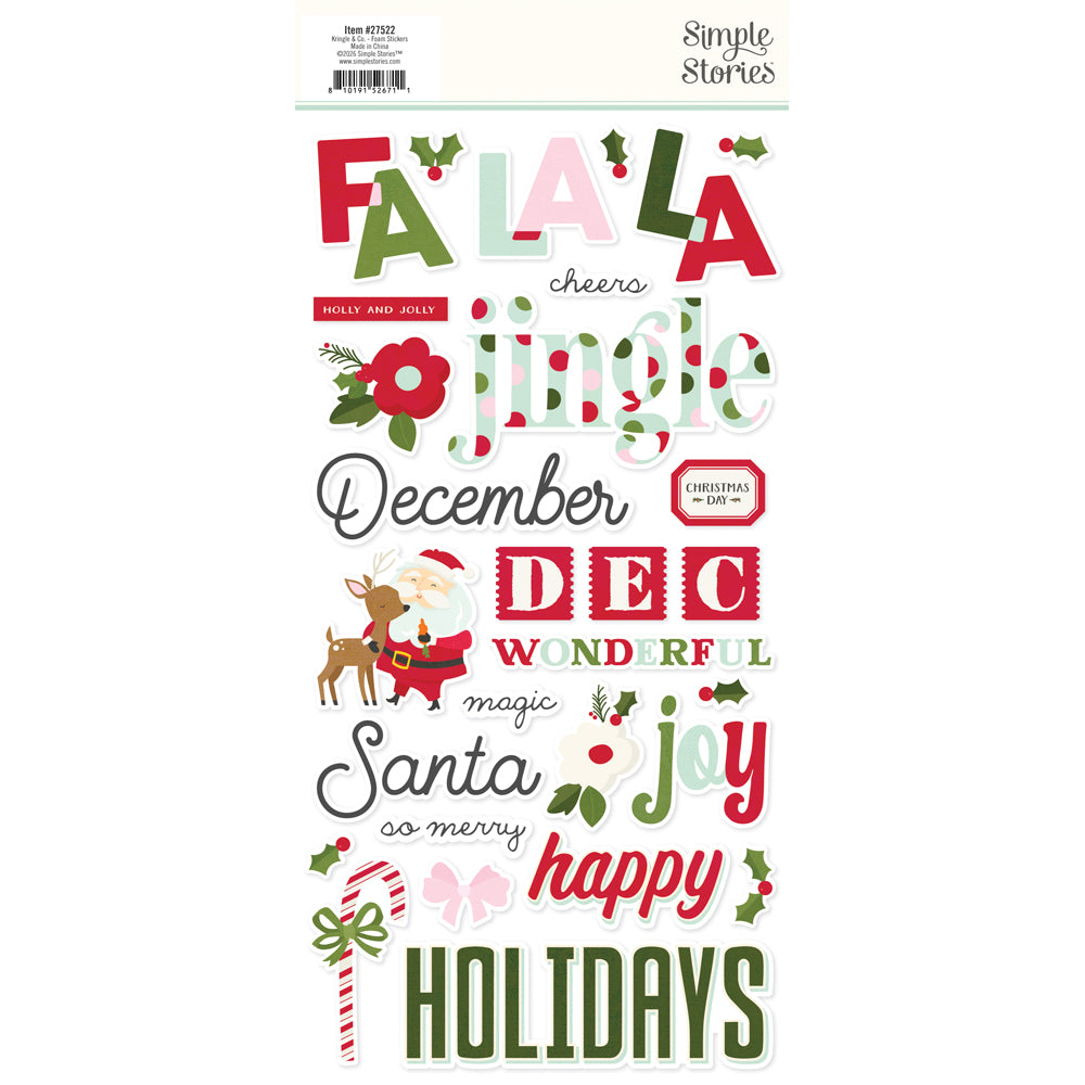 Kringle & Co . Foam Stickers
