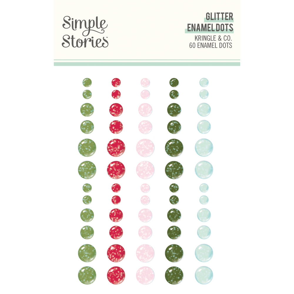 Kringle & Co . Glitter Enamel Dots
