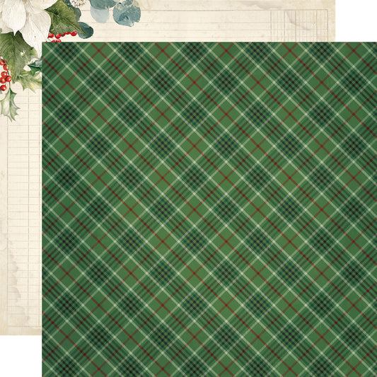 Simple Vintage Old-Fashioned Christmas . Making a List