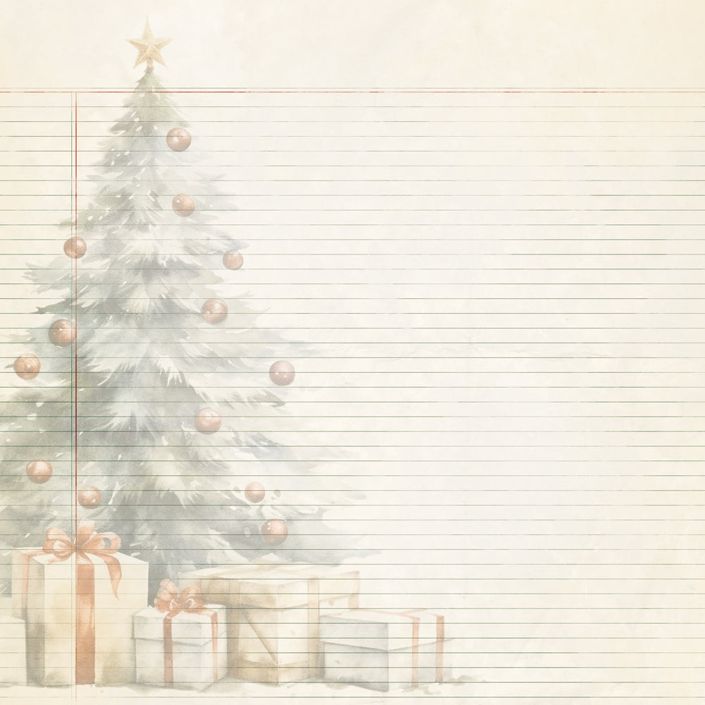 Simple Vintage Old-Fashioned Christmas . Under the Tree