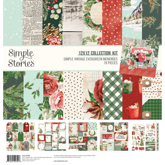 Simple Vintage Evergreen Memories . Collection Kit