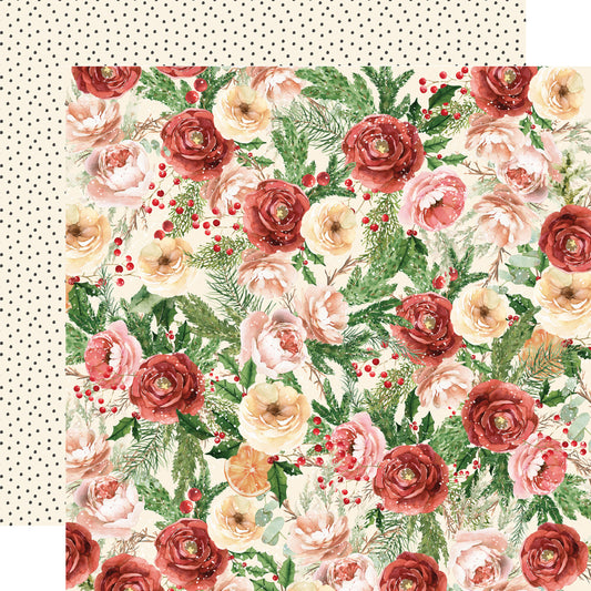 Simple Vintage Evergreen Memories . Frosted Blooms