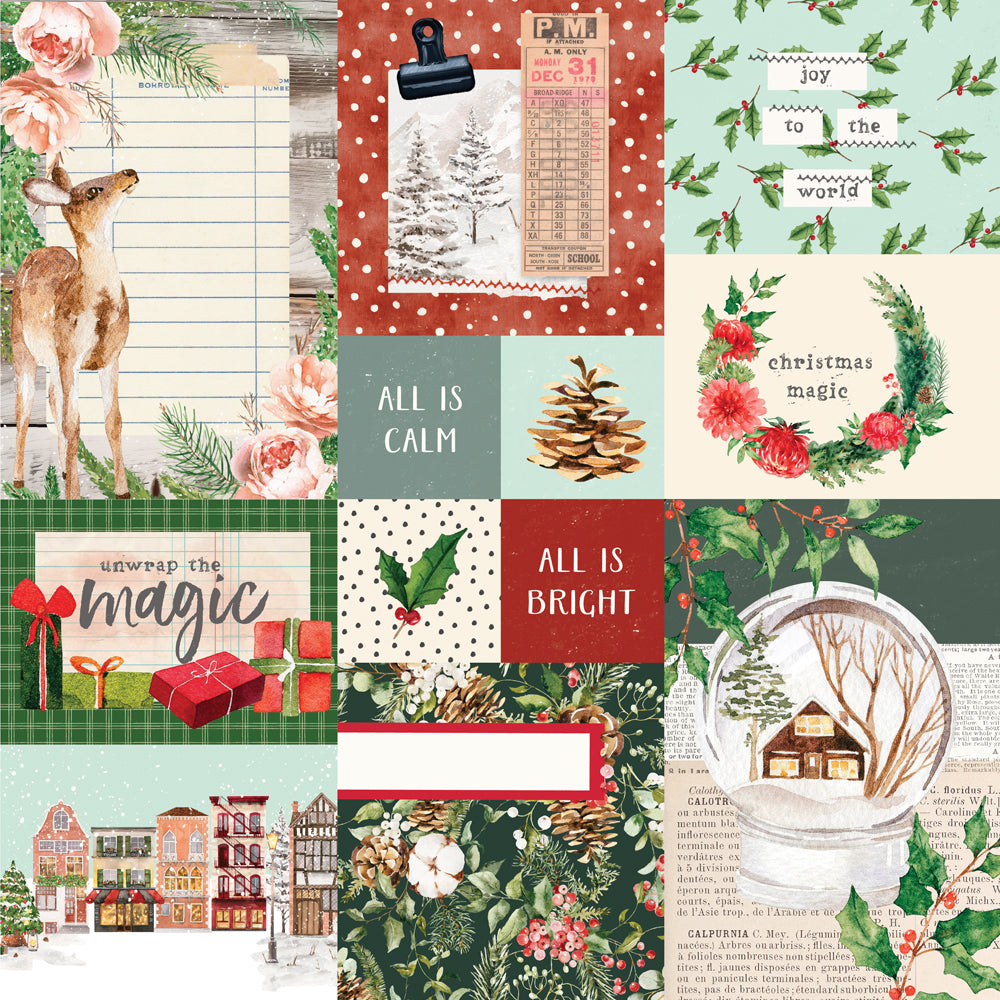 Simple Vintage Evergreen Memories . Combo Elements
