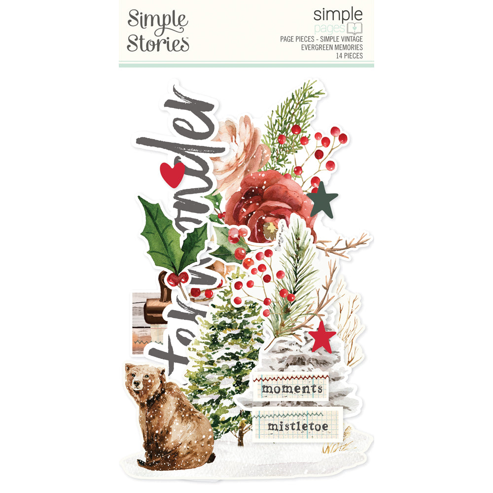 Simple Vintage Evergreen Memories . Simple Pages Page Pieces