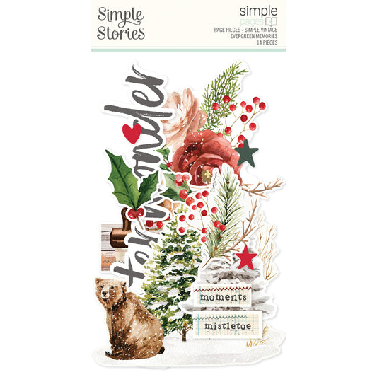 Simple Vintage Evergreen Memories . Simple Pages Page Pieces