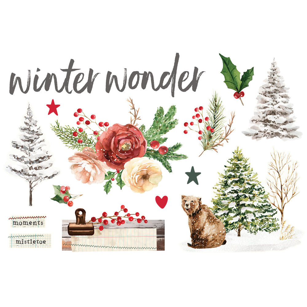 Simple Vintage Evergreen Memories . Simple Pages Page Pieces