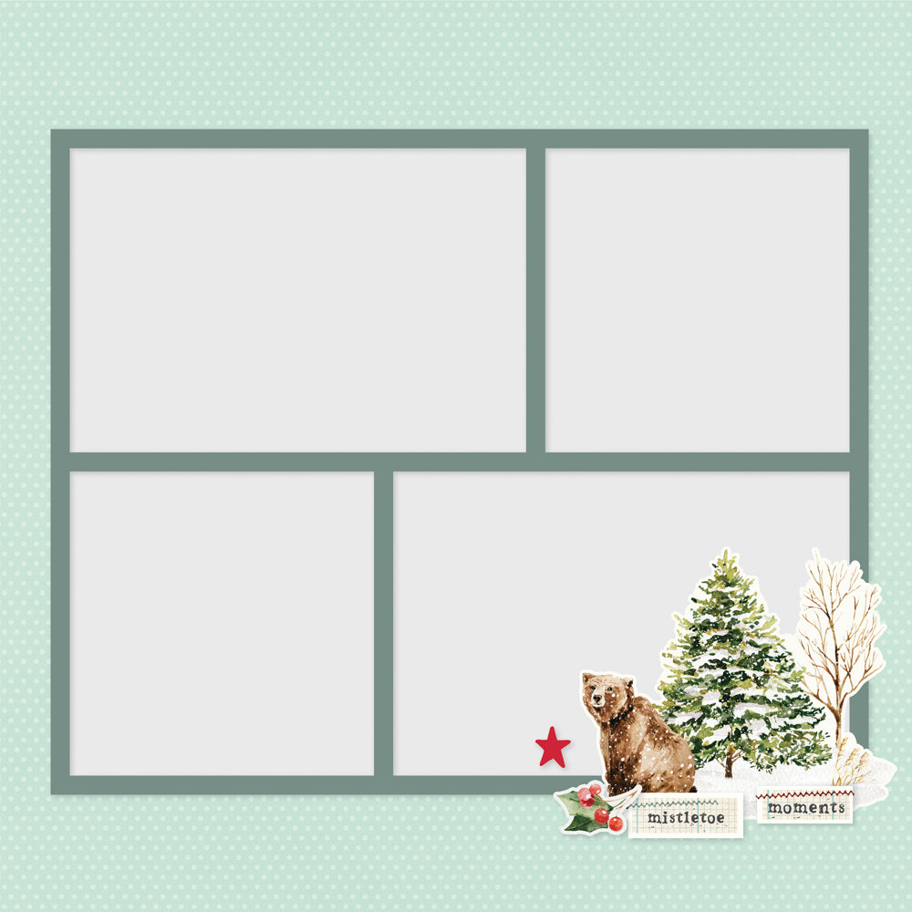 Simple Vintage Evergreen Memories . Simple Pages Page Pieces