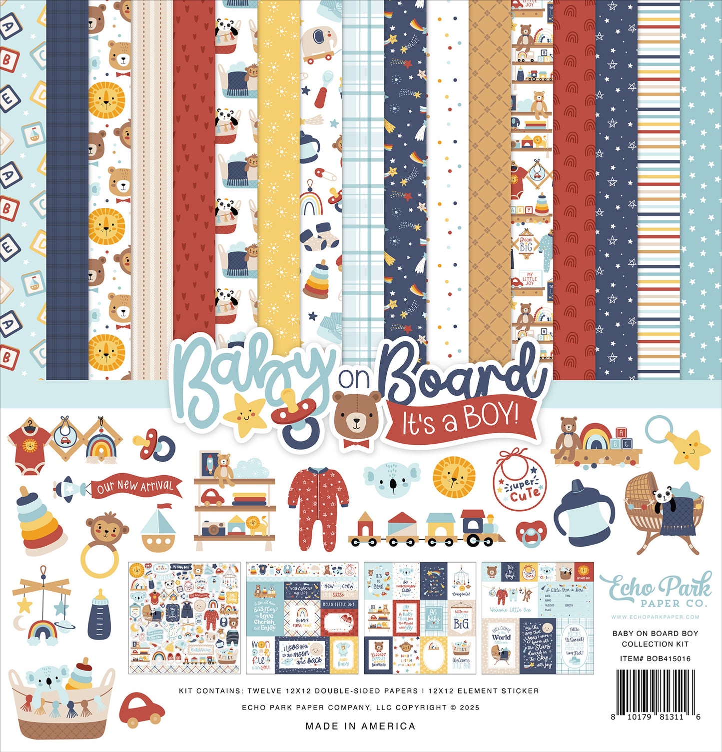 Baby on Board It's a Boy . Collection Kit