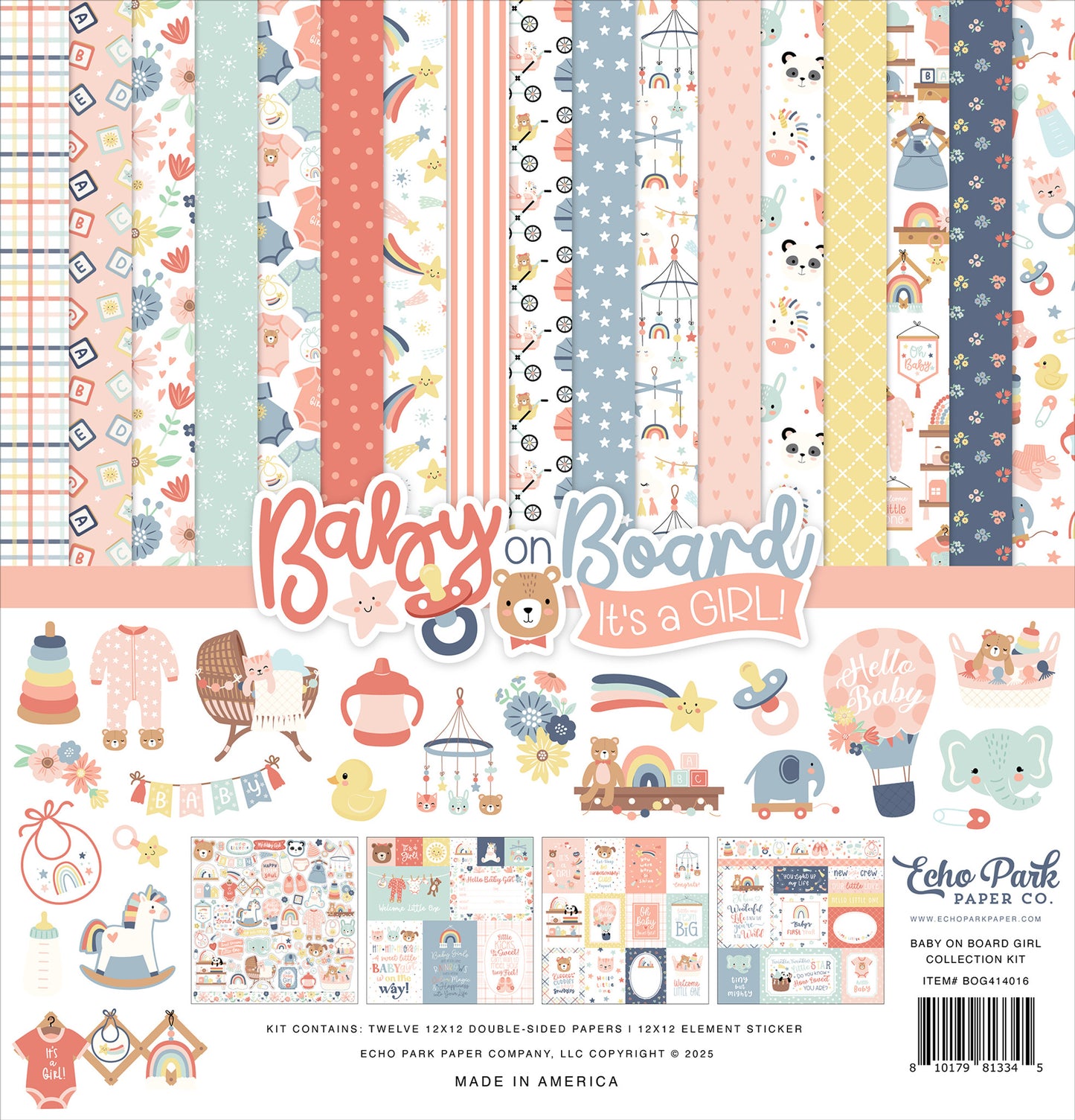 Baby on Board It's a Girl . Collection Kit