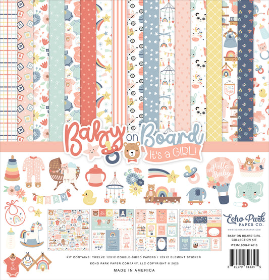 Baby on Board It's a Girl . Collection Kit