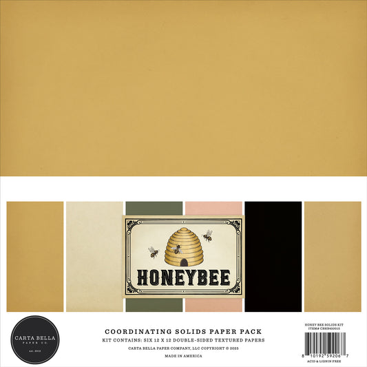 Honey Bee . Coordinating Solids Paper Pack