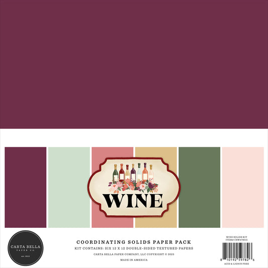 Wine . Coordinating Solids
