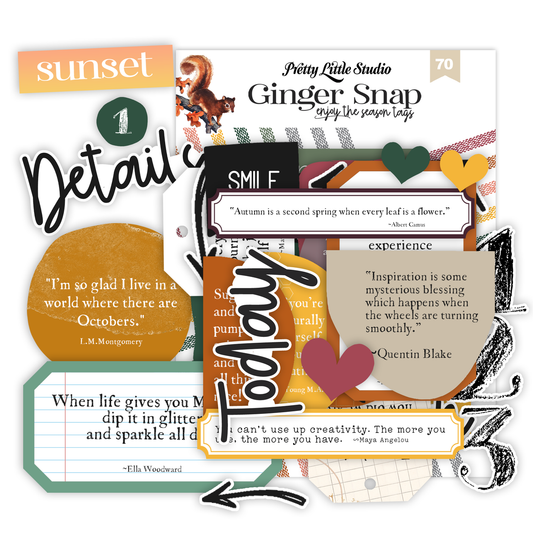 Ginger Snap . Enjoy the Season Tags