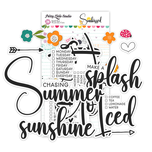 Sunkissed . Iced Tea Clear Stickers