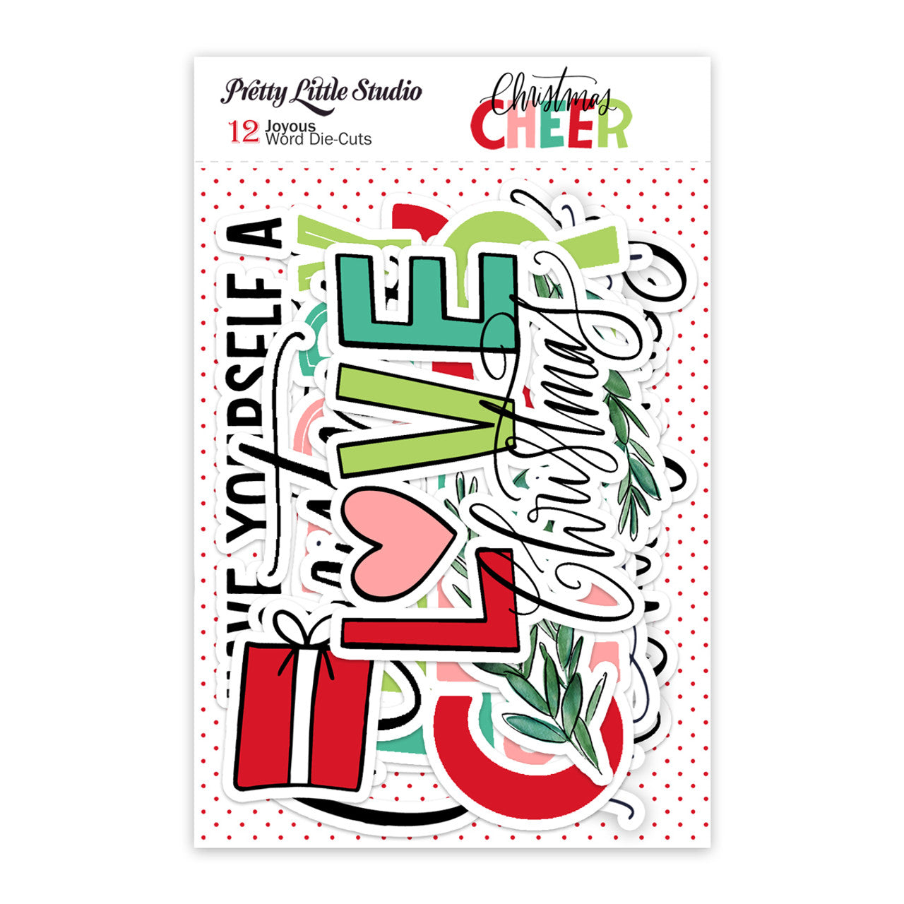 Christmas Cheer . Joyous Word Die-Cuts