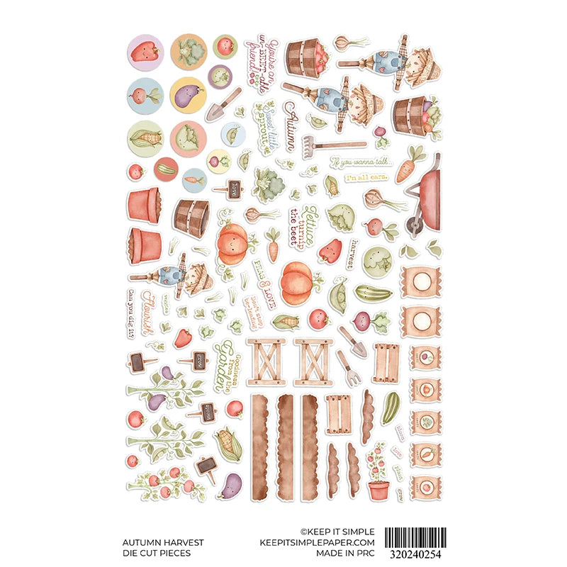 Autumn Harvest . Die Cut Pieces