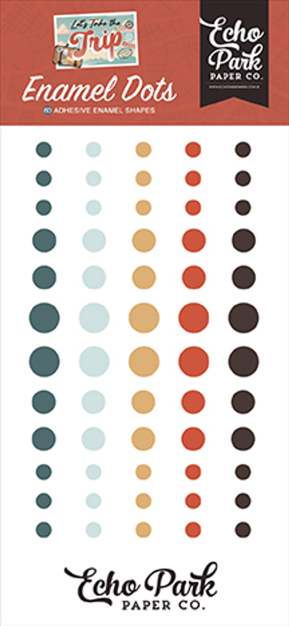 Let's Take The Trip . Enamel Dots