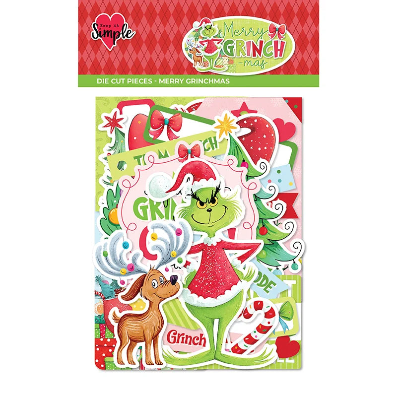 Merry Grinchmas . Die Cut Pieces