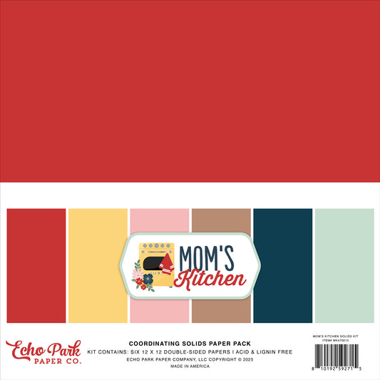 Mom's Kitchen . Coordinating Solids Paper Pack