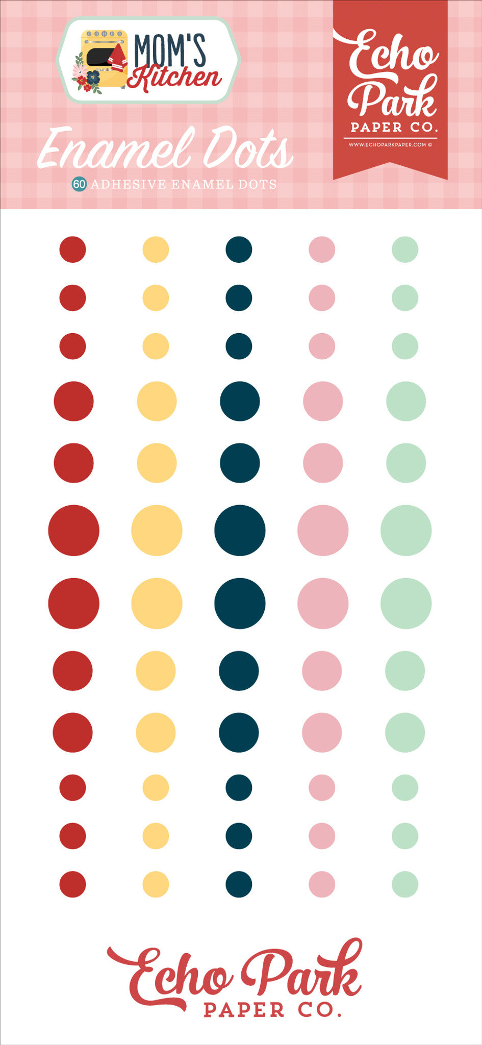 Mom's Kitchen . Enamel Dots