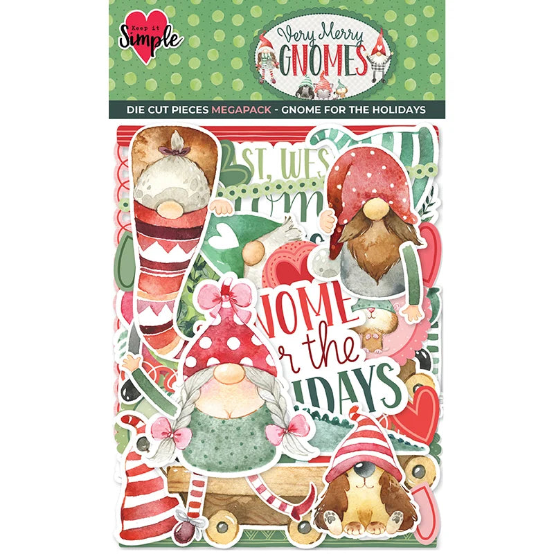 Very Merry Gnomes . Die Cut Pieces Mega Pack