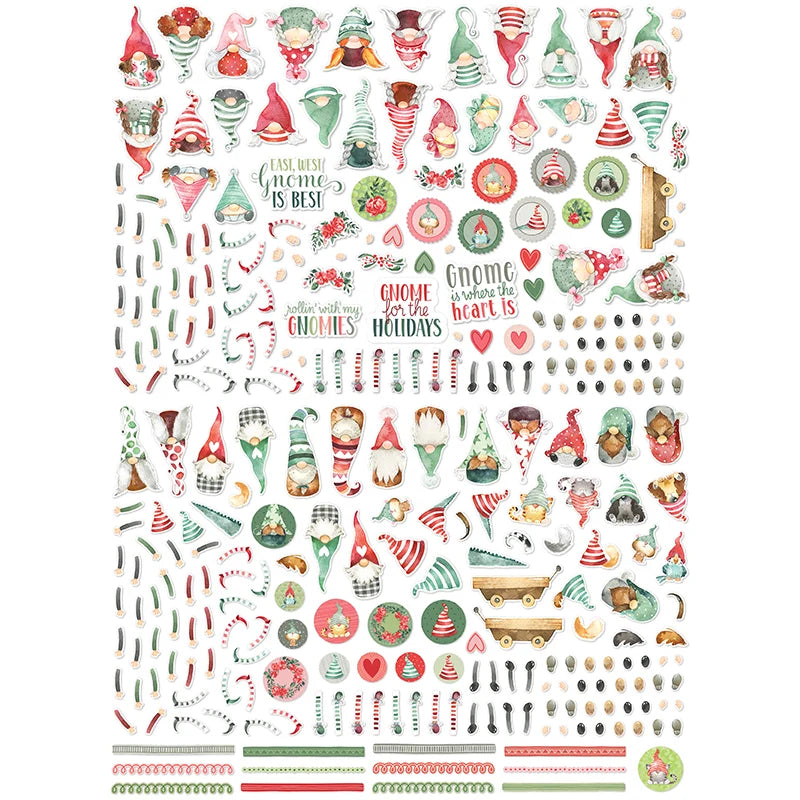 Very Merry Gnomes . Die Cut Pieces Mega Pack