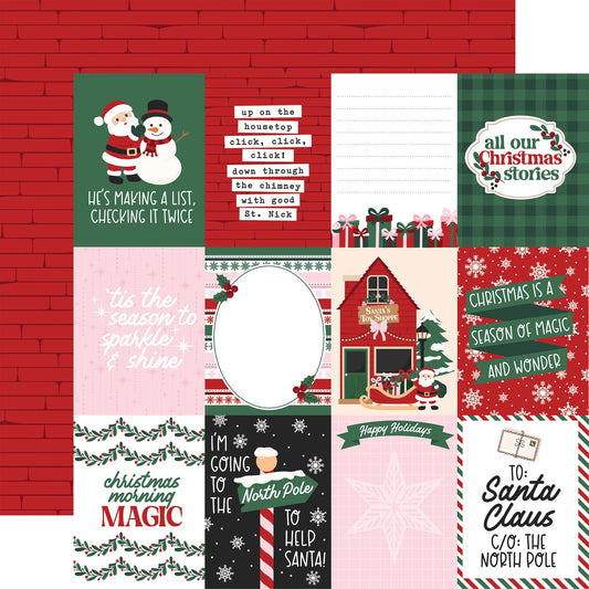 North Pole Christmas . 3x4 Journaling Cards