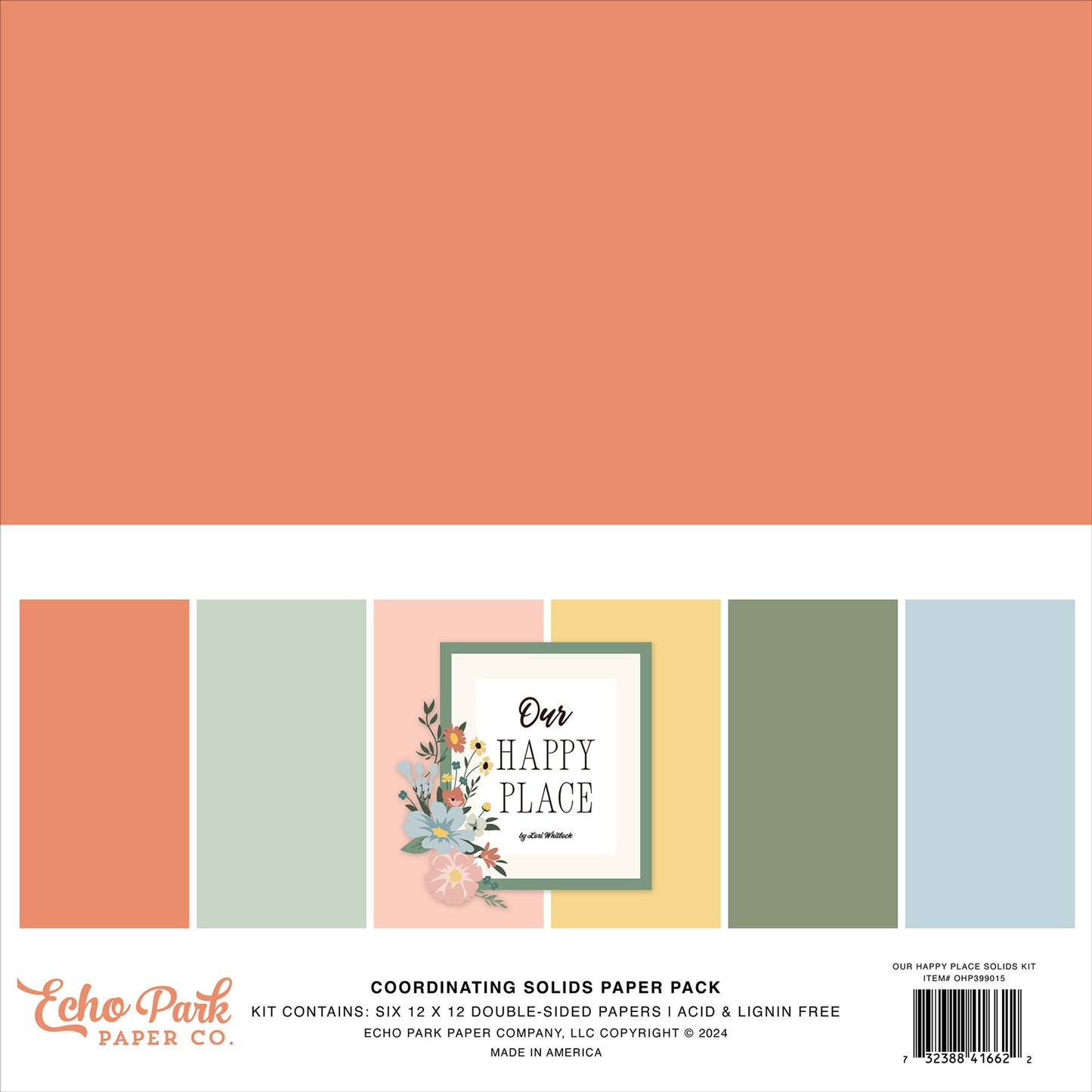 Our Happy Place . Coordinating Solids Paper Pack