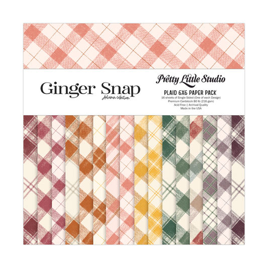 Ginger Snap . Plaid 6x6 Paper Pack