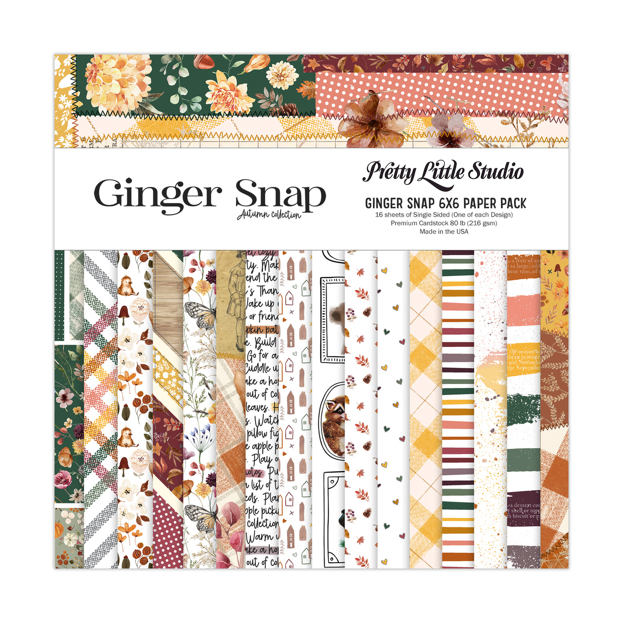 Ginger Snap . 6x6 Paper Pack
