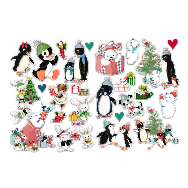 Tis the Season . A Gift for you Vintage Die-Cuts