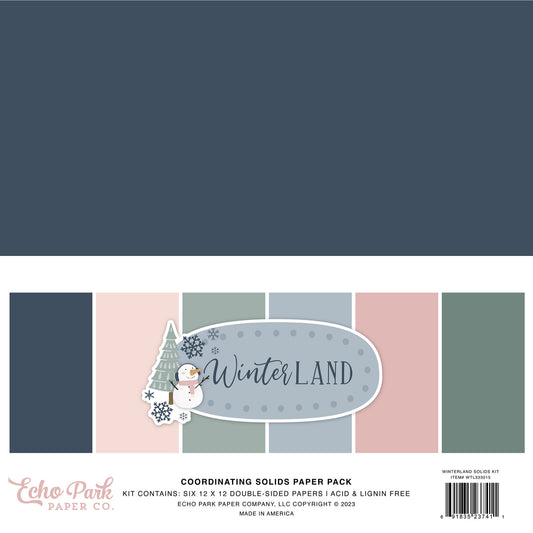 Winterland . Coordinating Solids Paper Pack