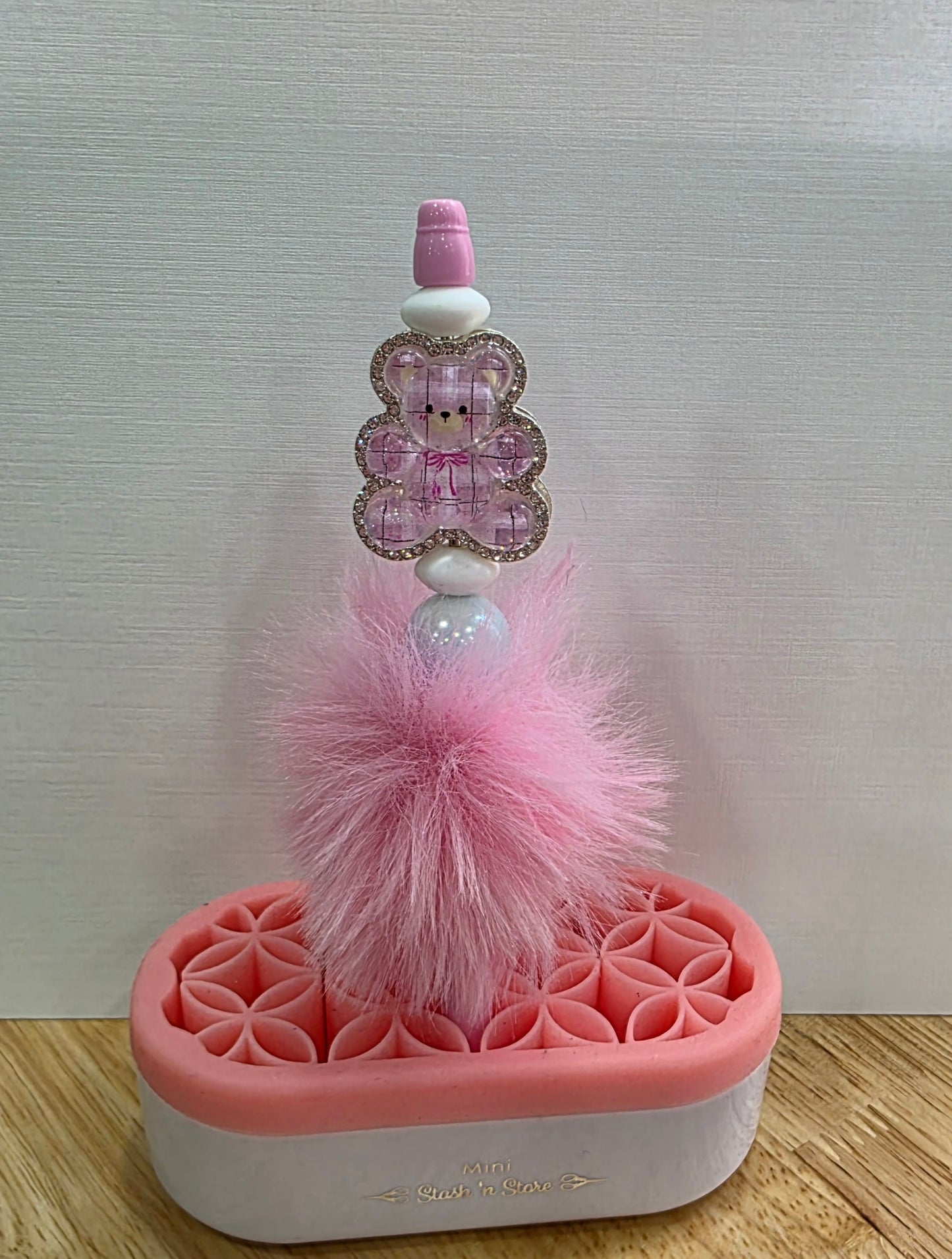 Pink Sparkle Bear . Designer Pen